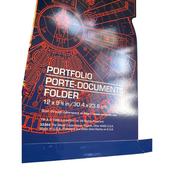 STAR WARS Lucasfilm Lot of 3 1996 Vintage Folders NEW - Picture 6 of 10